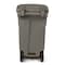 Toter 32 Gal. Graystone Document Trash Can with Wheels and Key Lid Lock CDA32 - alternate 3